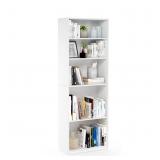 Furinno Jaya 5-Tier Book Shelf with Adjustable She