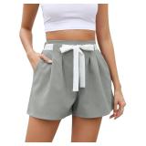 XL - Women's Shorts Summer Casual Elastic Hig