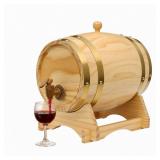 5L/1.32 Gallon Wooden Wine Barrel with Faucet, Vin