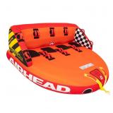 Towable Tube for Boating, 1-4 Rider Inflatable Boa