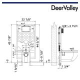 DeerValley White 1.6 -GPF Dual -Flush High Efficie