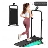 Akluer Non-Electric Treadmill with Dual Flywheel &