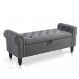 Garvee Upholstered Storage Bench Large Bed End Ott