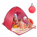 Pop Up Beach Tent, Anti UV Automatic Sun Shelter U