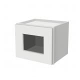 HCIOAN Solid Wood Glass Door Wall Cabinet - Space-