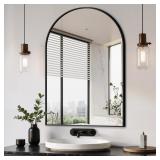 Black Arched Bathroom Mirror, 24'x36'