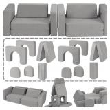 CAPAKIDS Modular Kids Play Couch with 1000+ Assemb