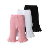 12-18M - 3 Pack Infant Baby Girl Solid Color Flar