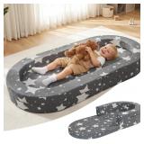 60ï¿½ Travel Toddler Bed,Portable Foldable Toddler C