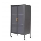 Four tier cabinet with clear front door