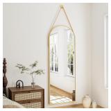 Wall Mounted Mirror, 48'x16' Full Length Arched Bo