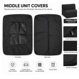 Black Modular Sectional Middle Unit Replacement Co
