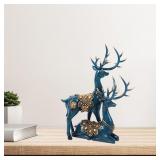 2 Pcs Christmas Reindeer Sculpture, Christmas Resi