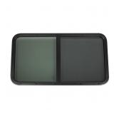 RV Window, Horizontal Sliding Black RV Window RV H