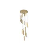 OUKANING 1-Light Gold Modern Dimmable Integrated L