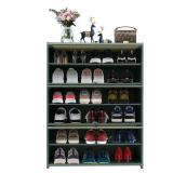 7 Tier Bamboo Shoe Cabinet, Free Standing Shoe Rac