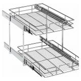 Roomtec 2-Tier Pull Out Cabinet Organizer, 13.5 in