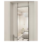 16' x 50' Adjustable Height Over The Door Mirror,