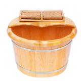 Wood Foot Soaking Tub,Insulated Cedar Wood Bath Ba