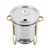 11Qt Soup Chafer,Stainless Steel Round Soup Warmer
