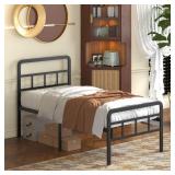 Fly-CTsoar 18 Inch Twin XL Bed Frame with Headboar