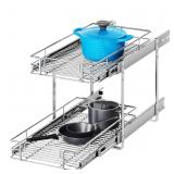 MODCART 2 Tier Individual Pull Out Cabinet Organiz