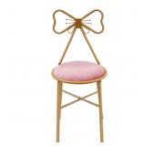 BounceyCart Pink Vanity Chair, Butterfly-Shaped Dr
