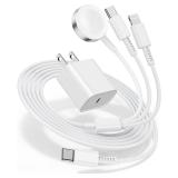 for Apple Watch Charger Fast Charging,3 in 1 Multi