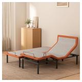 ESHINE Adjustable Bed Frame Split King with Massag