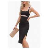 2XL -  Women's  Cutout Tank Dress Casual