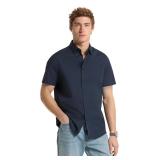 L - Michael Kors Men's Short Sleeve Stretch Shirt