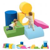Edbuosy Toddler Climbing Toys Indoor, 7-Piece Colo