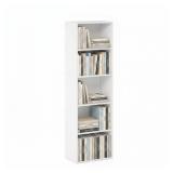 Furinno PASIR Book Shelf, 5-Tier Modern Bookshelf,