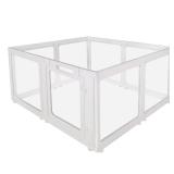 Clear Acrylic Indoor Dog Playpen, Transparent Fenc