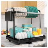 Sakugi 2-Tier Dish Drying Rack - Stainless Steel D