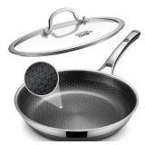 SNOWCLAD Non Stick Frying Pans,12-Inch Stainless S
