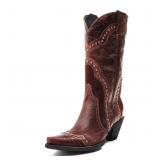 Agodor Cowboy Boots For Women Cowgirl Ladies Mid C