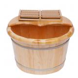 Mlonausz Wooden Foot Bath Basin, Health Foot Massa