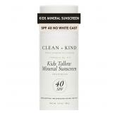 Clean + Kind Kids Tallow Sunscreen SPF 40 Mineral