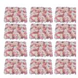 Silencear Flower Wall Panel Floral Backdrop, 12 Pc