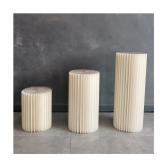 XLIHAWY Cylinder Stands for Party, Foldable Paper