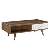 Modway Transmit Mid-Century Coffee Table, Walnut W