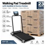 PALLET of 23 Walking Pad Treadmills w/ Incline