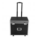 Portable File Box Hand Pull Locking Mobile Busines