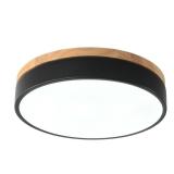 Wood Ceiling Light with 3 Color Temperatures & Dim