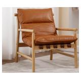 Kmax Modern Sling Accent Chair Upholstered PU Leat