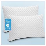 OAISZ Shredded Memory Foam Bed Pillows Queen Size