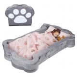 Portable Foldable Toddler Travel Bed for Kids, Tod