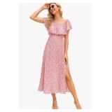 Small -  Dress Women's Off Shoulder Split Long A