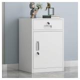Vpswekans File Cabinet with Lock, Metal Under Desk